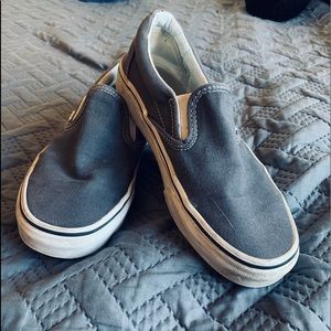 Grey slip on vans